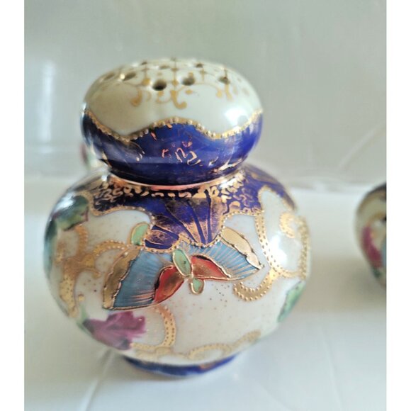 Rare Handpainted Japanese GEISHA Salt & Pepper & Sugar Shaker Set - Picture 10 of 16
